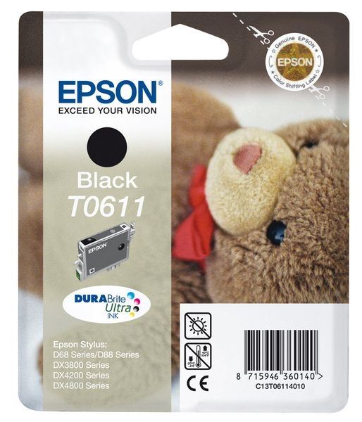 Epson original tinta negro T0611 - C13T06114010 Epson original tinta negro T0611 - C13T06114010