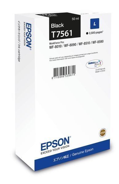 Epson original tinta negro T7561 - C13T756140 Epson original tinta negro T7561 - C13T756140
