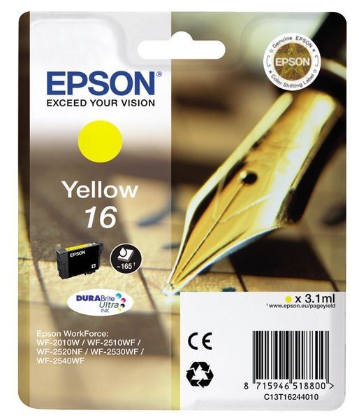 Epson original Ultra HC tinta amarillo T1624 - C13T16244012