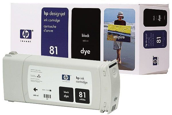 HP 81 tinta original negro - C4930A
