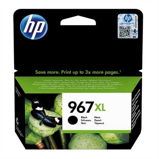 HP original 967 XL tinta negro - 3JA31AE
