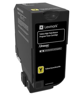 Lexmark original HC tóner amarillo de retorno - 74C2HY0