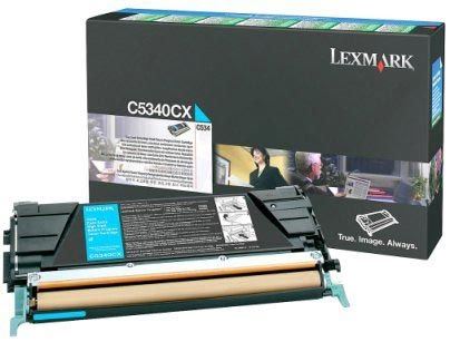Lexmark original HC tóner cian de retorno - C5340CX