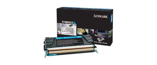 Lexmark original tóner cian - X748H2CG Lexmark original tóner cian - X748H2CG