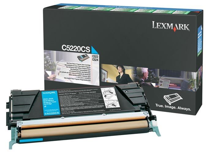 Lexmark original tóner cian de retorno - C5220CS