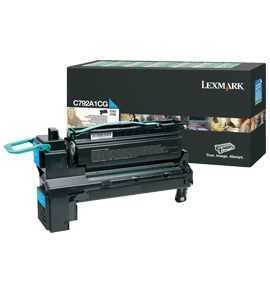 Lexmark original tóner cian de retorno - C792A1CG