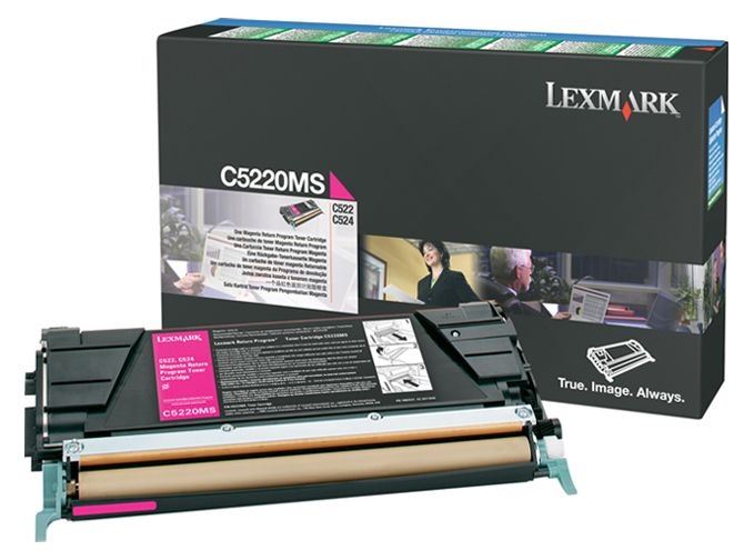 Lexmark original tóner mangenta de retorno - C5220MS