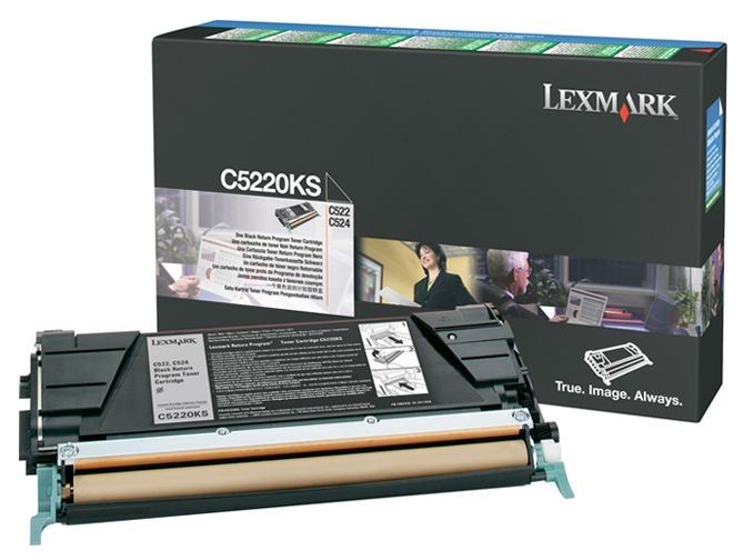 Lexmark original tóner negro de retorno - C5220KS