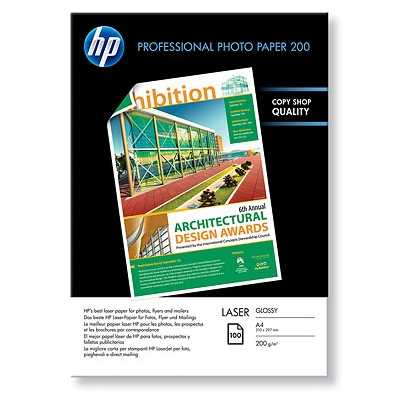 Papel fotográfico profesional HP Laser Brillante 200 g/m_. Papel fotográfico profesional HP Laser Brillante 200 g/m_.