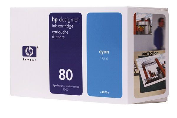 Tinta HP nº 80 para DJ 1050 cyan - C4872A Tinta HP nº 80 para DJ 1050 cyan - C4872A