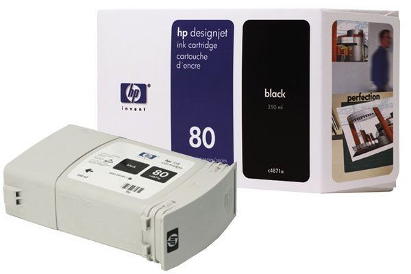 Tinta HP Nr. 80 para DJ 1050 negro  - C4871A