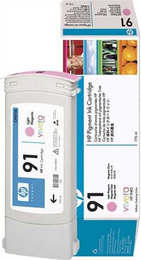 Tinta magenta original HP 91 - C9471A