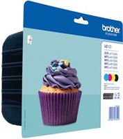 Brother original tinta multi-bkcmy - LC123VALBP