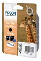 Epson original tinta negro paquete de 2 T0711 - C13T07114H10