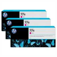 HP 771C original de tinta magenta paquete de 3 - B6Y33A