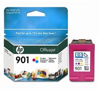 HP 901 tinta original cian, magenta, amarillo - CC656AE