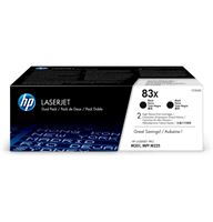 HP original 83X tóner negro paquete doble - CF283XD