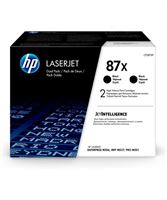 HP original 87X tóner negro paquete doble - CF287XD