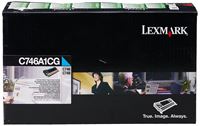 Lexmark original tóner cian de retorno - C746A1CG