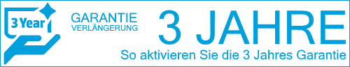 3 Jahre Herstellergarantie