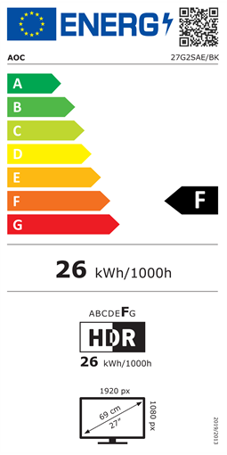 AOC 27G2SAE/BK 68,6 cm (27 Zoll) - 1920 x 1080 Full HD