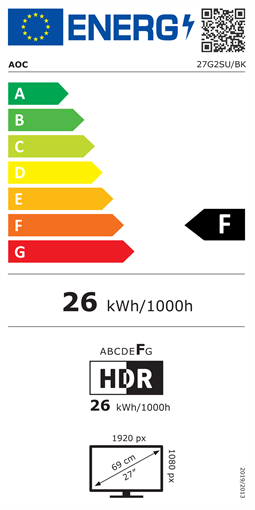 AOC 27G2SU/BK 68,6 cm (27 Zoll) - 1920 x 1080 Full HD