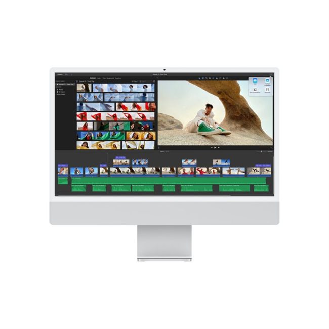 Apple iMac 61cm 24Zoll M1 8-Core 512GB silber