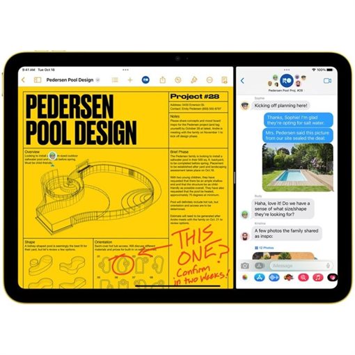 Apple iPad MCM94NF/A 27,7cm 10,9Zoll 64GB Gelb