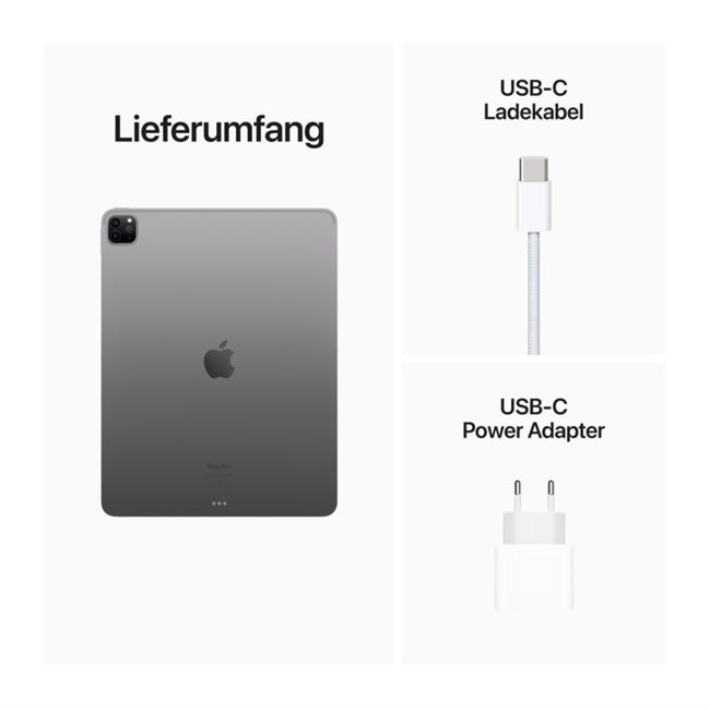 Apple iPad Pro 32,8cm 12,9Zoll Wi-Fi+Cellular 2TB Spacegrau 6.Gen 3G,4G,5G