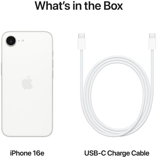 Apple iPhone 16e MD1R4ZD/A 128GB Weiß 15,5cm 6,1Zoll 5G