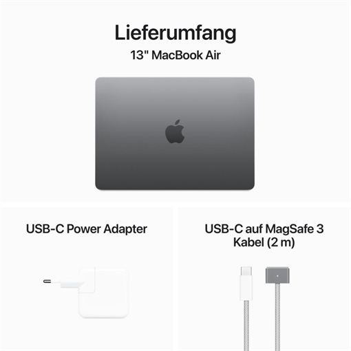 Apple MacBook Air M3 MXCR3D/A 34,5cm 13,6Zoll 512GB 16GB RAM macOS