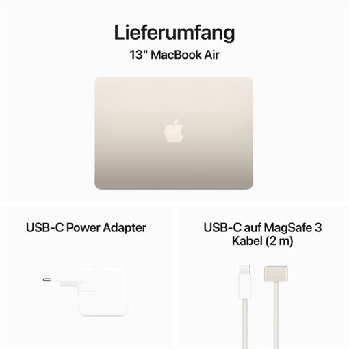 Apple MacBook Air M3 MXCU3D/A 34,5cm 13,6Zoll 512GB 16GB RAM macOS