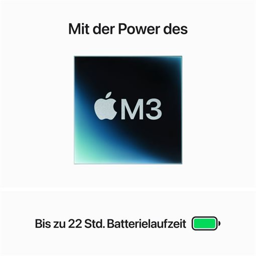 Apple MacBook Pro M3 10-Core GPU 8GB 1TB SSD 35,97cm 14,2Zoll Silber