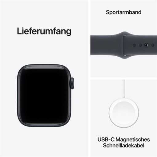 Apple Watch SE 3 Midnight Alu Band:Midnight Gr, S/M 64GB 40mm GPS Apple Watch SE 3 Midnight Alu Band:Midnight Gr, S/M 64GB 40mm GPS