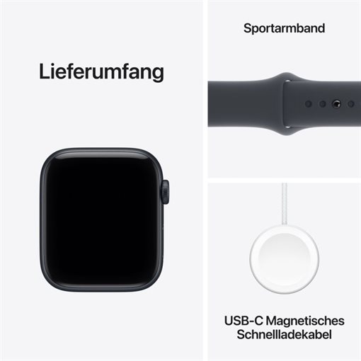 Apple Watch SE 3 Midnight Alu Band:Midnight Gr, S/M 64GB 44mm LTE GPS