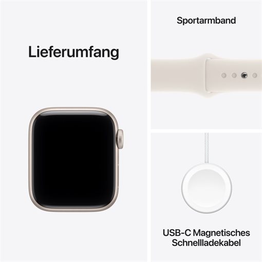 Apple Watch SE 3 Starlight Alu Band:Starlight Gr, M/L 64GB 40mm GPS Apple Watch SE 3 Starlight Alu Band:Starlight Gr, M/L 64GB 40mm GPS