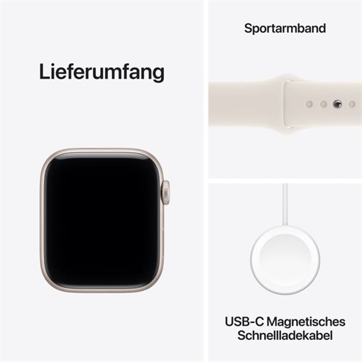 Apple Watch SE 3 Starlight Alu Band:Starlight Gr, S/M 64GB 44mm GPS Apple Watch SE 3 Starlight Alu Band:Starlight Gr, S/M 64GB 44mm GPS
