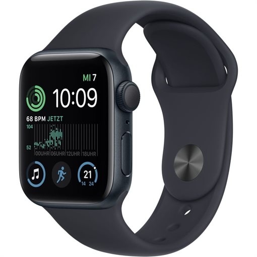Apple Watch SE G2 Midnight Alu Band: Midnight Größe M/L 32GB 40mm