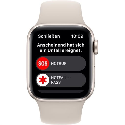 Apple Watch SE G2 Starlight Alu Band: Starlight Größe S/M 32GB 40mm