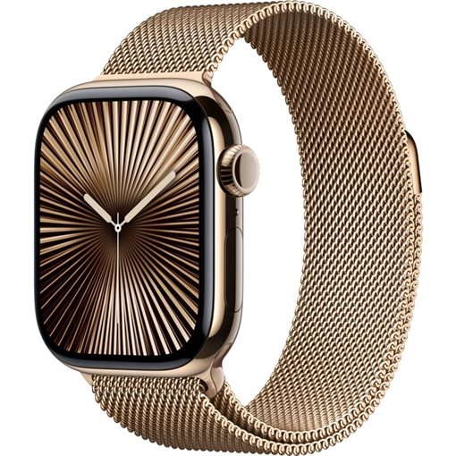 Apple Watch Series 10 Gold Titan Band: Gold 64GB 42mm 4G