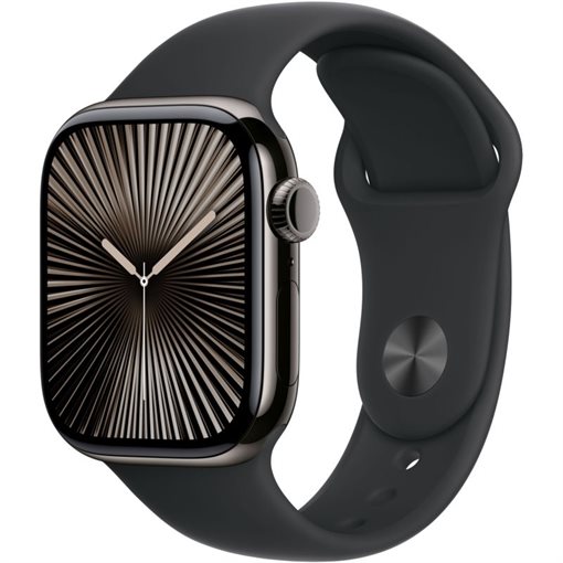 Apple Watch Series 10 Schiefertitan Band: Schwarz Größe M/L 64GB 46mm 4G