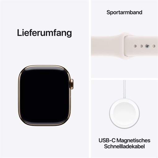 Apple Watch Series 11 Gold Titan Band:Hellrosa Gr, M/L 64GB 42mm LTE GPS Apple Watch Series 11 Gold Titan Band:Hellrosa Gr, M/L 64GB 42mm LTE GPS