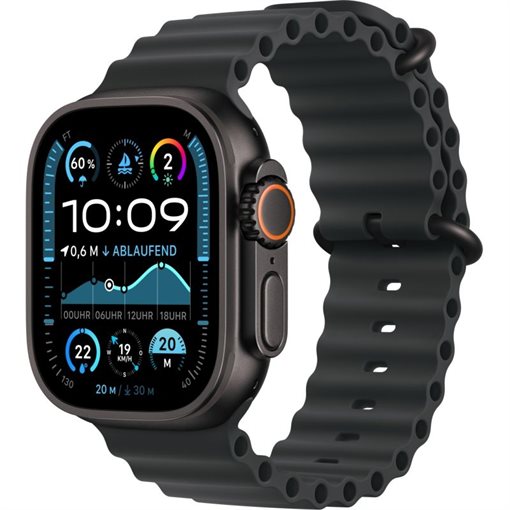 Apple Watch Ultra 2 Black Titanium Band: Schwarz 64GB 49mm 4G