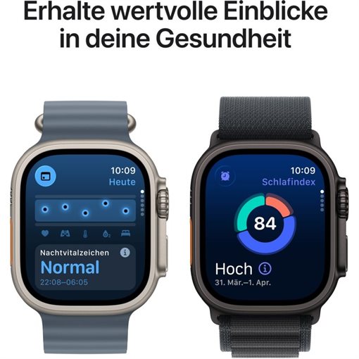 Apple Watch Ultra 3 Black Titanium Band:Black/charcoal Gr, S/M 64GB 49mm Apple Watch Ultra 3 Black Titanium Band:Black/charcoal Gr, S/M 64GB 49mm
