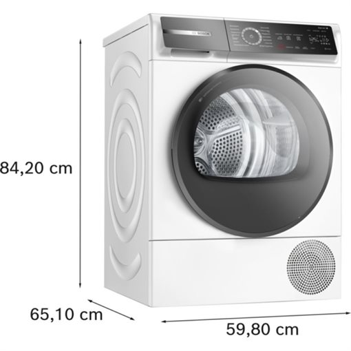 Bosch Serie 8 WQB235B40 Wärmepumpentrockner Frontlader 8 kg Weiß