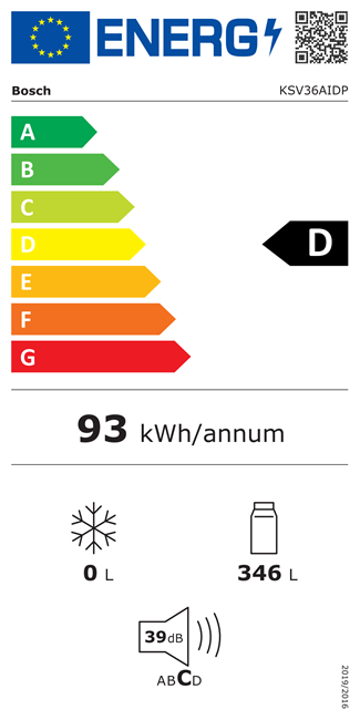 Bosch Serie | 6 KSV36AIDP Kühlschrank B 60 cm T 65 cm H 186 cm 346 Liter Bosch Serie | 6 KSV36AIDP Kühlschrank B 60 cm T 65 cm H 186 cm 346 Liter