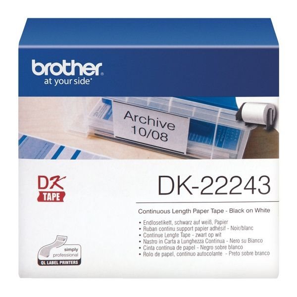 Brother Original - Etikettenrol. S/W 10,2cmx30,48m Brother Original - Etikettenrol. S/W 10,2cmx30,48m