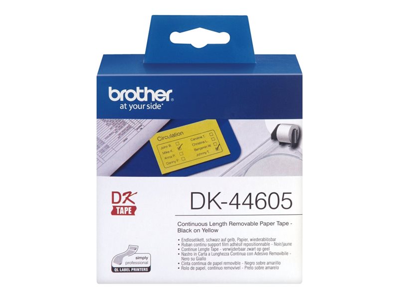 Brother Original - Etikettenrolle gelb 6,2cm x 30, Brother Original - Etikettenrolle gelb 6,2cm x 30,