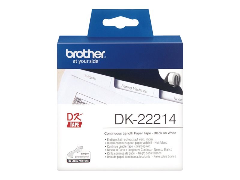 Brother Original - Etikettenrolle weiß 1,2cm x 30,