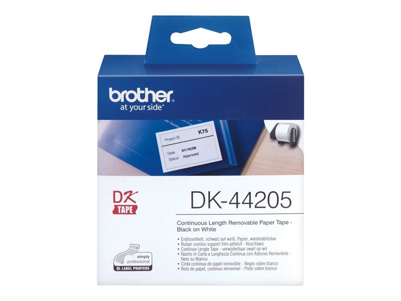 Brother Original - Etikettenrolle weiß 6,2cm x 30, Brother Original - Etikettenrolle weiß 6,2cm x 30,